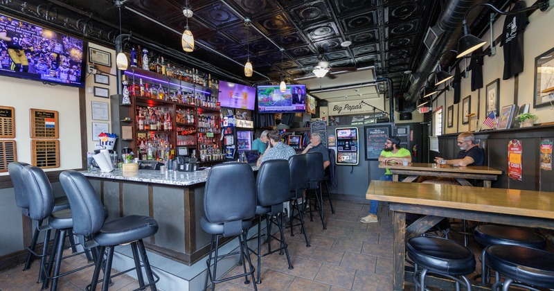 Interior, bar, people