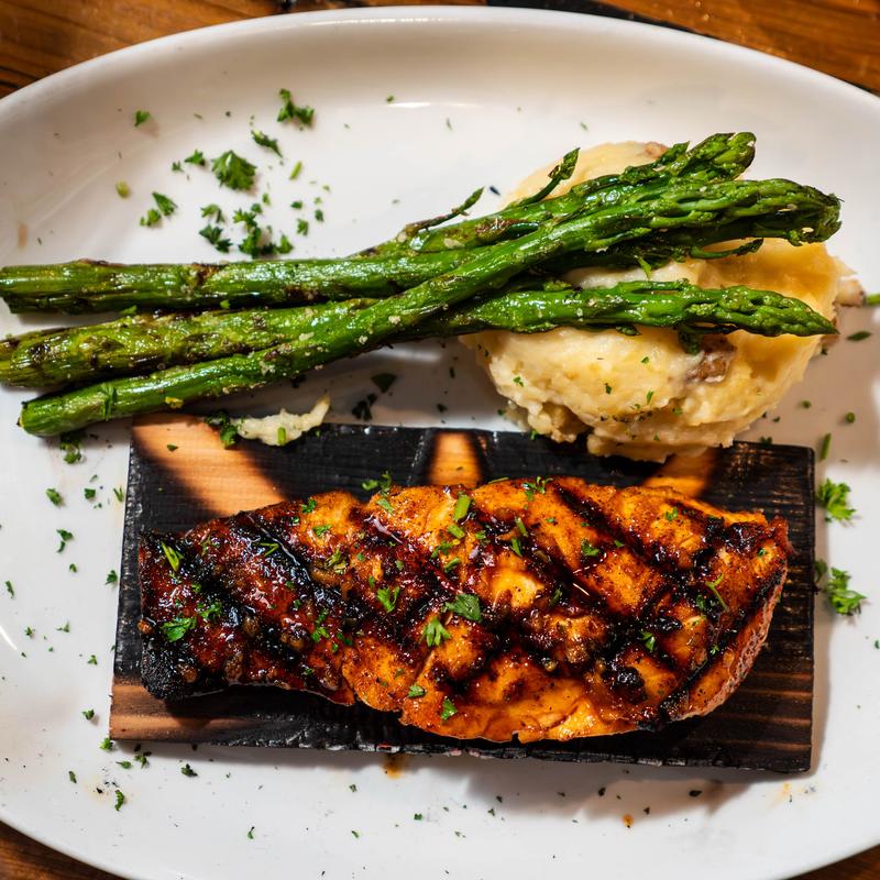 Cedar Planked Seattle Barbecued Salmon photo