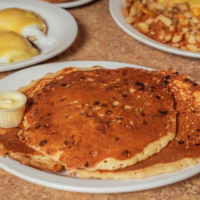 Chocolate chip pancakes.