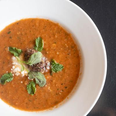 Cucumber Melon Gazpacho.