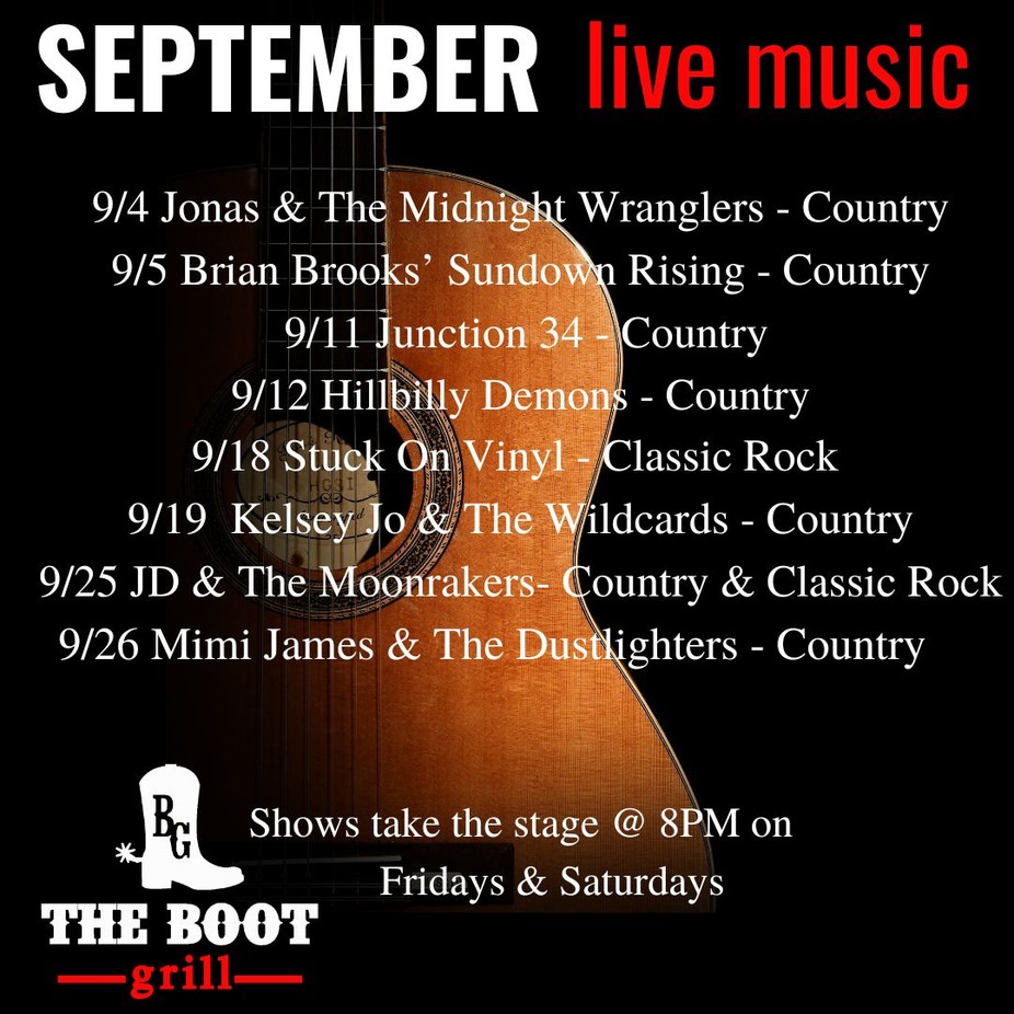 September Event Schedule event photo