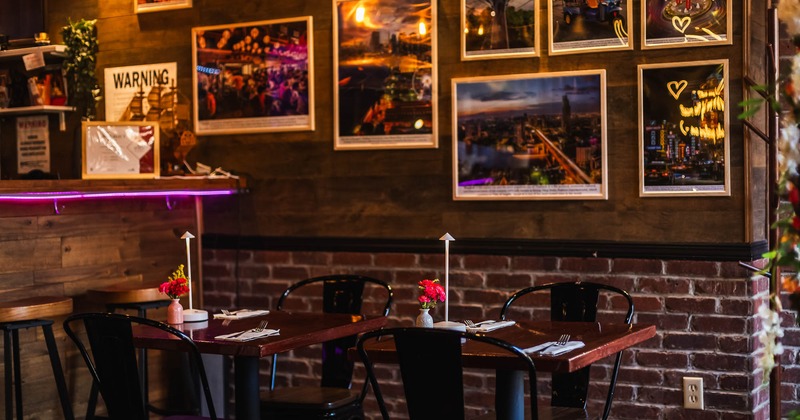 Interior, dining area