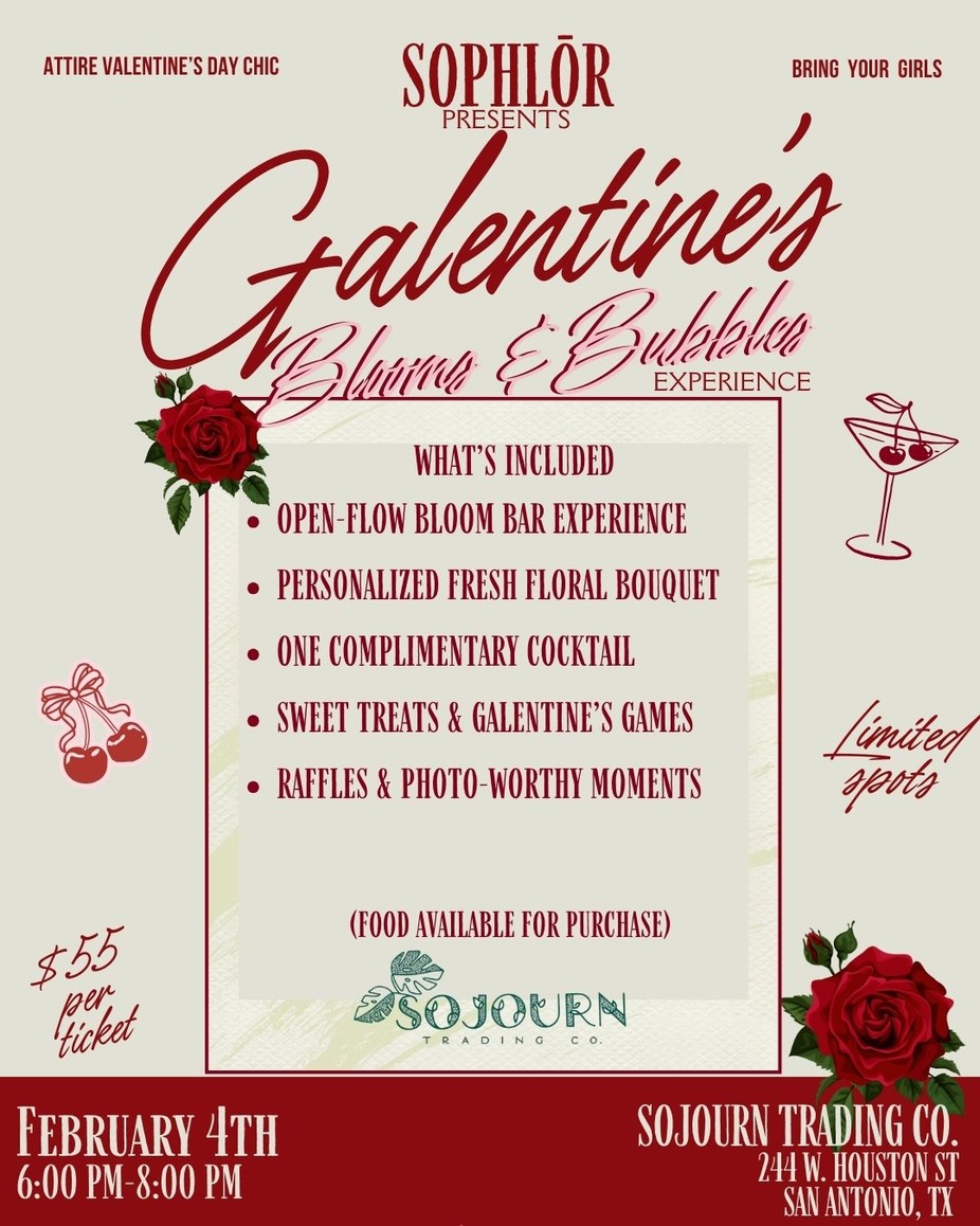 Sophlor presents Galentine’s Blooms & Bubbles event photo
