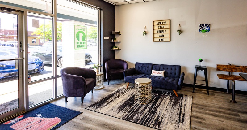 Interior, lounge area near entrance