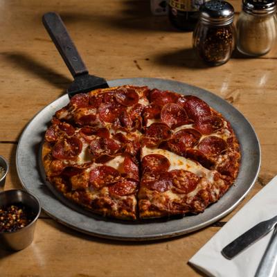 Pepperoni Cheese Pizza.