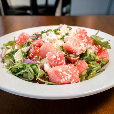 Watermelon greek salad.