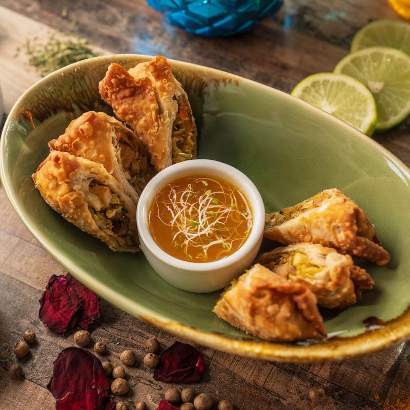 Jerk Chicken/Jerk Pork Spring Rolls photo