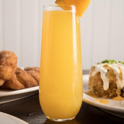 Mimosa and food.