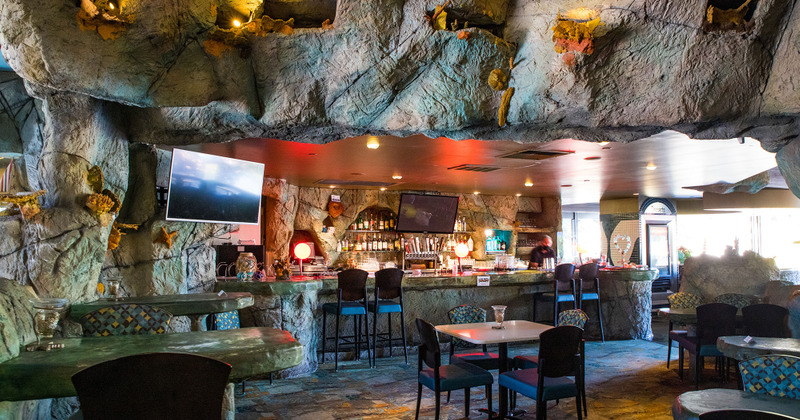 Restauran interior,view on the bar area