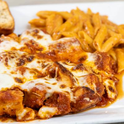 Chicken Parm w/ Penne.