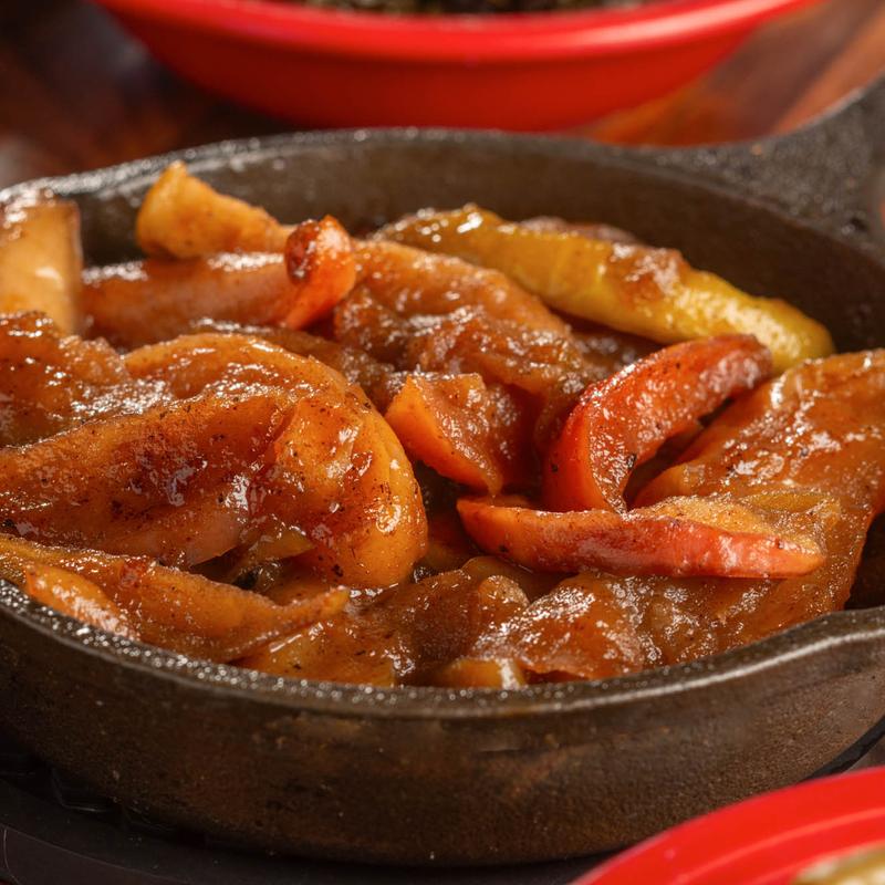 menu item 36 of 39, Fried Apple Topped Waffle