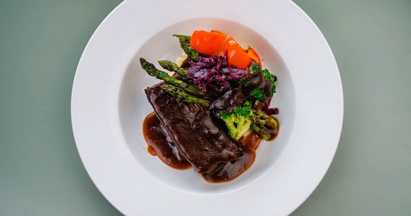 Boneless short ribs, top view