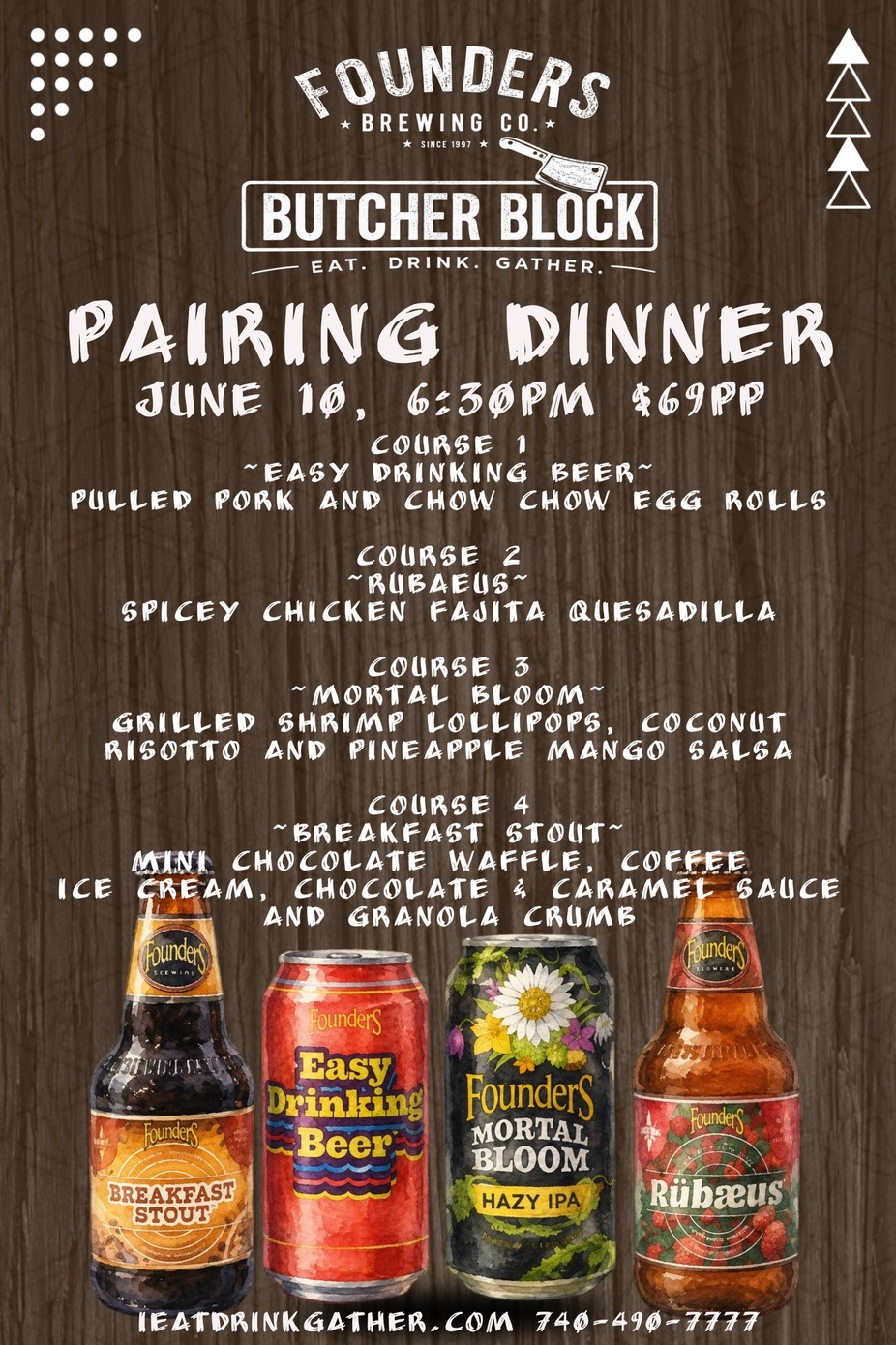 Founder's Beer Pairing Dinner event photo