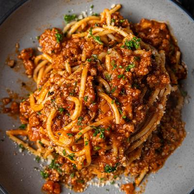 Bolognese pasta.