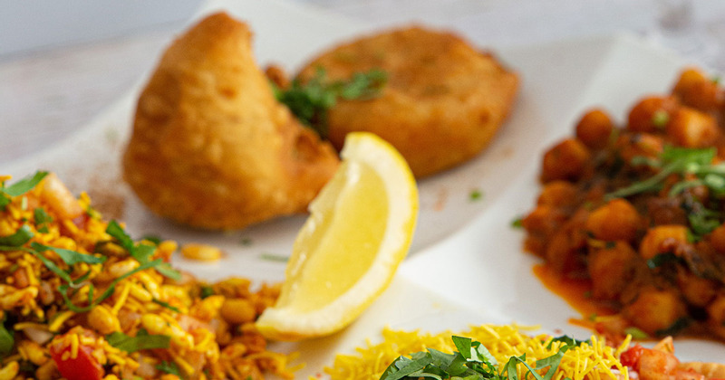 Different dishes displayed