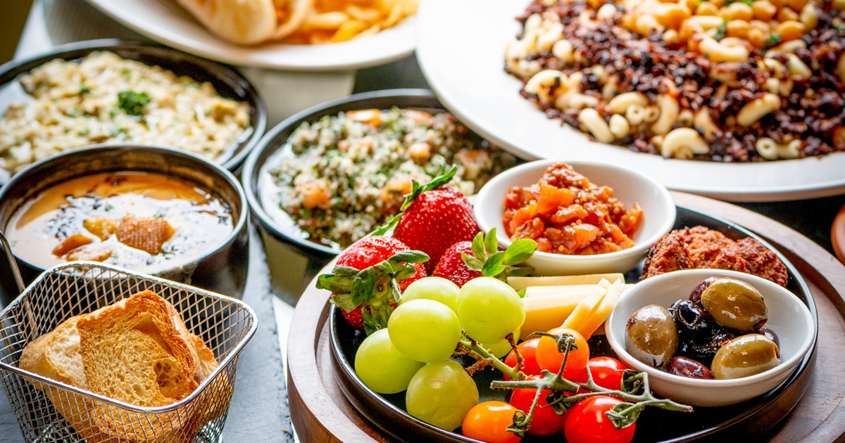 Assortment of dishes