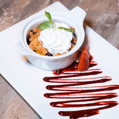 Fresh Fruit Cobbler.