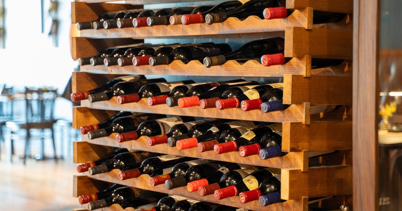 Wine rack wall