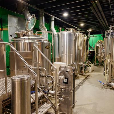 Brewery room interior.