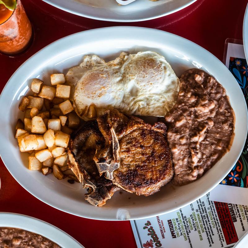 menu item 30 of 31, Pork Chop Breakfast*