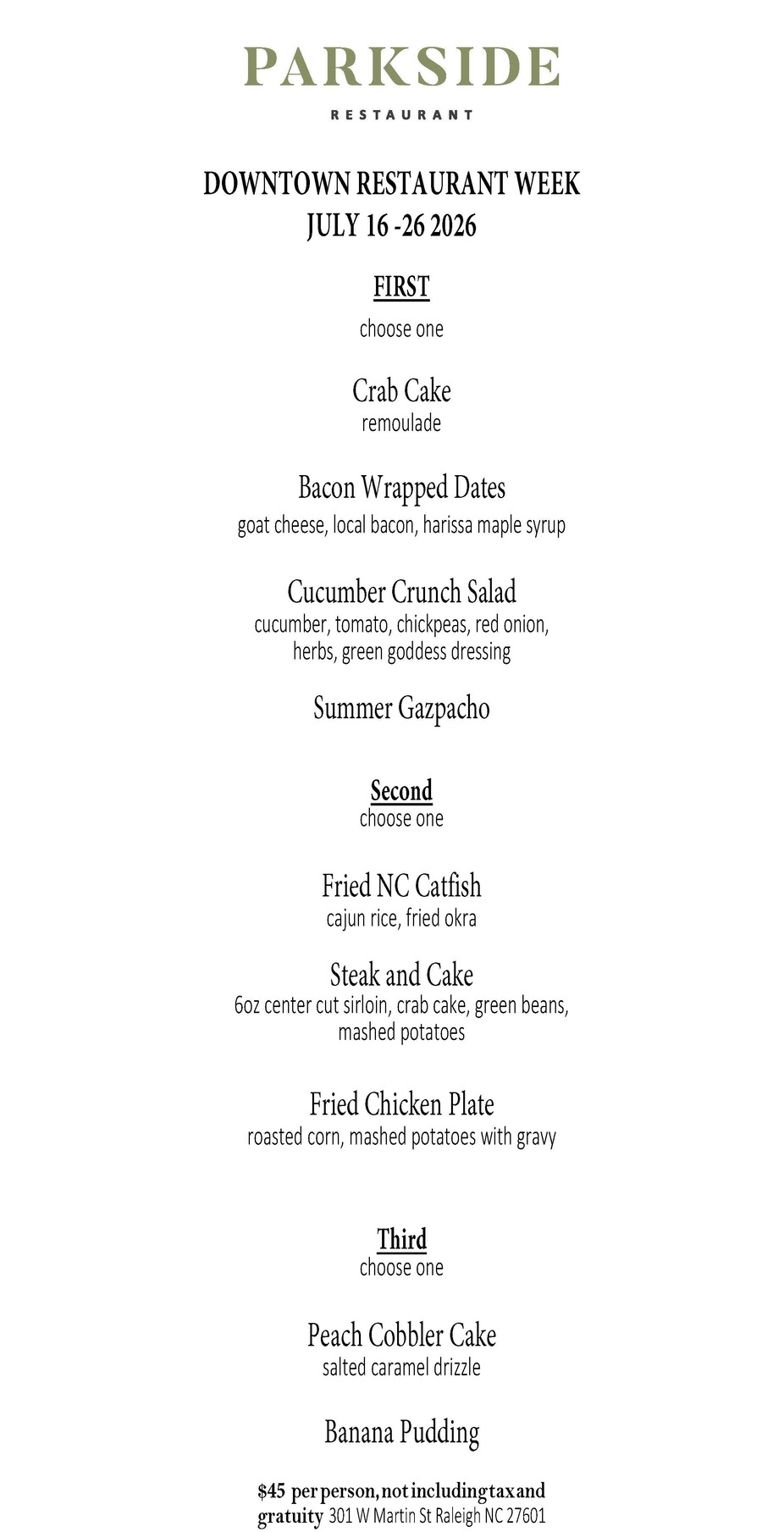 Downtown Restaurant Week event photo