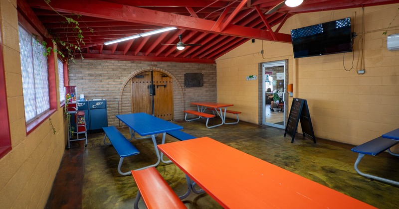 Interior seating area