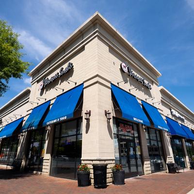 The restaurant's building corner.
