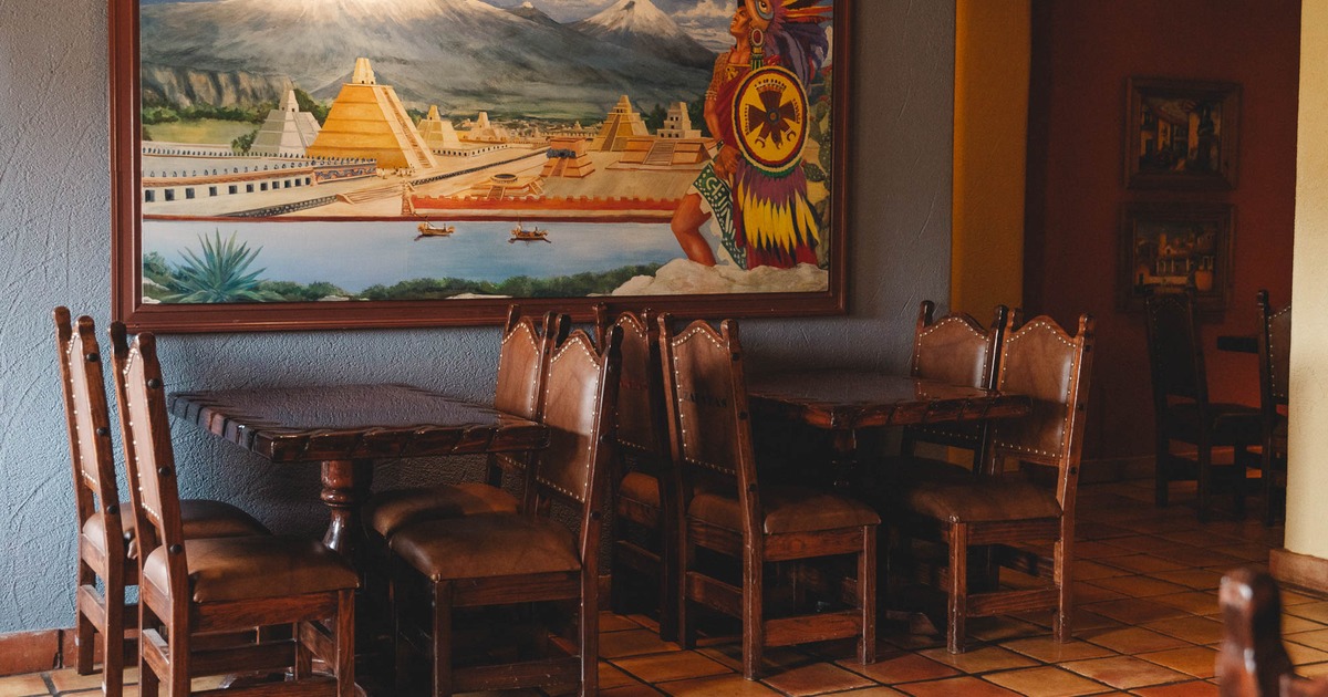 Interior, chairs and tables