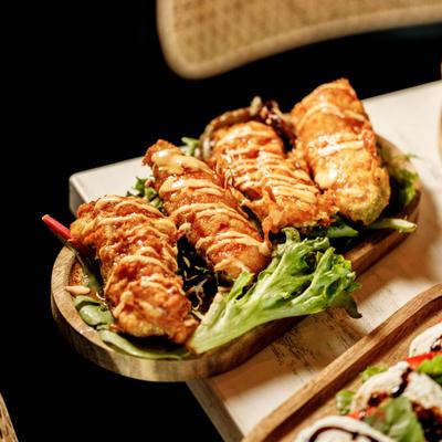 Jalapeno poppers.