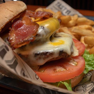 Double bacon cheeseburger.