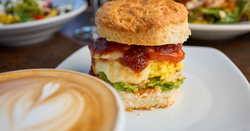 A served Breakfast Sandwich