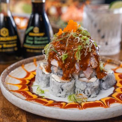 Lava Volcano Sushi Roll.