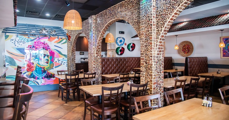 Cozy interior dining area