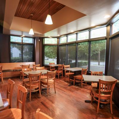 Interior, dining area.