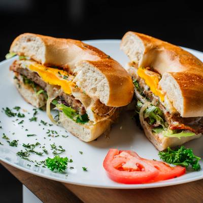 Bagel Sausage Egg Sammy.