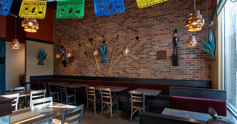 Decorated dining area