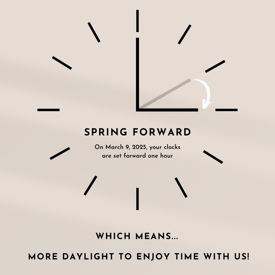 Spring forward with us this Daylight Savings! event photo