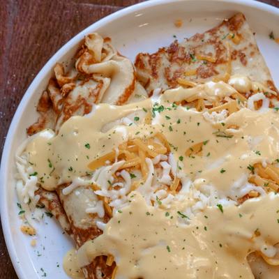 West Coast Crepes, closeup.