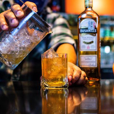 Drink pour, close up