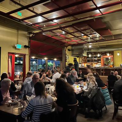 Guests dining at the restaurant.