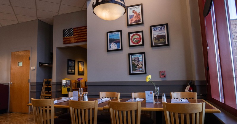 Dining tables ready for guests