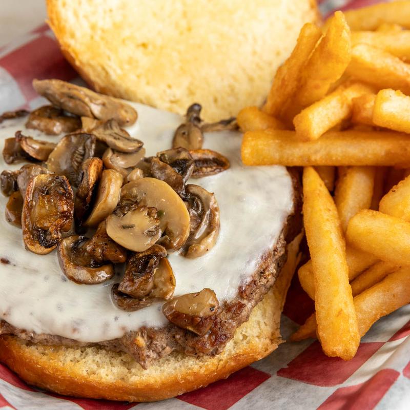 menu item 17 of 23, Mushroom Provolone Burger