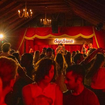 Guests during a large dance event.