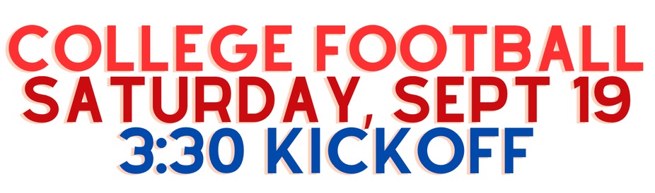 COLLEGE FOOTBALL 3:30 KICKOFF event photo