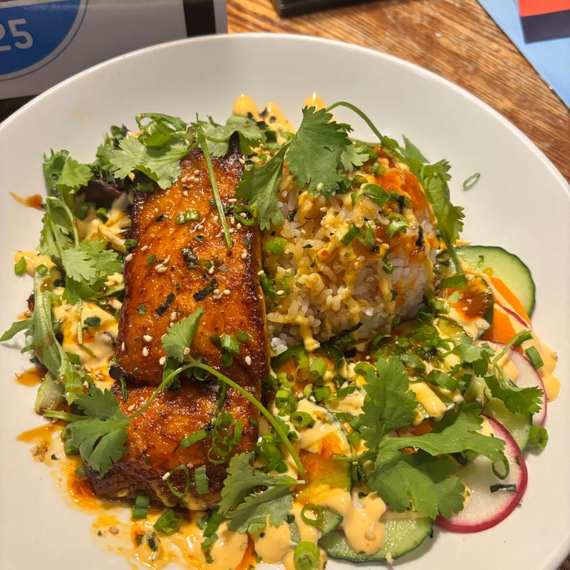 Seared Sweet Chili Salmon Bowl photo