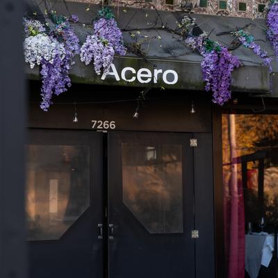 Exterior, restaurant front entrance.