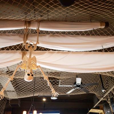 Interior, pirate decor.