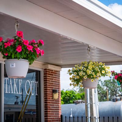 The restaurant's entrance.