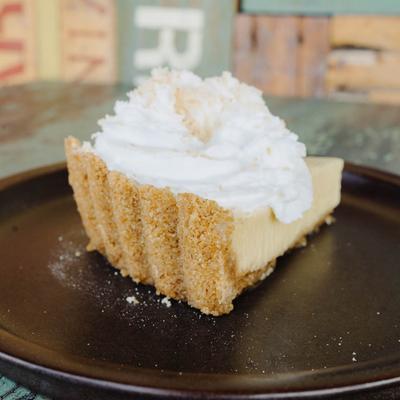 Key Lime Pie with whipped cream.