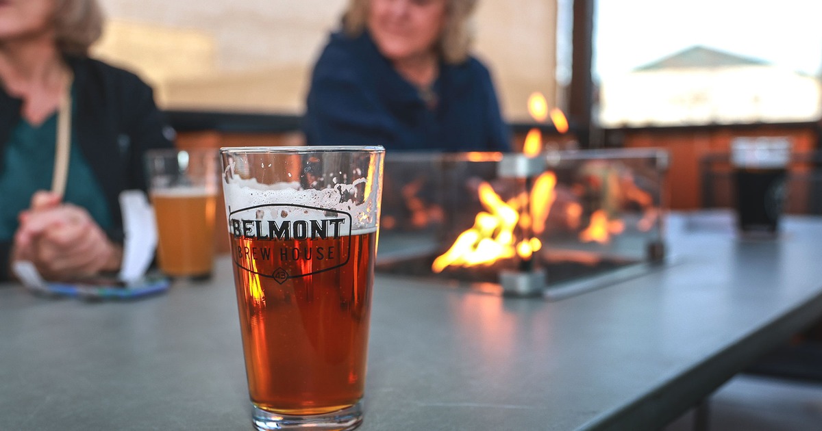 Back Patio with Fire Pits and Tables